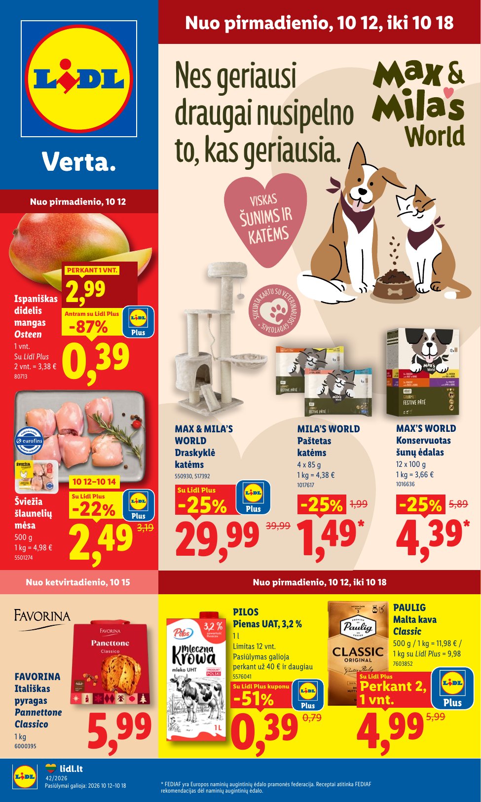 MAISTO PREKIŲ PASIŪLYMAI